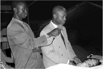Paul Praying offering Communion