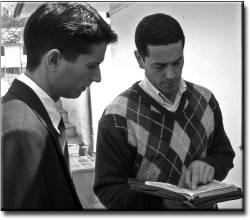 Adrian and Jairo with Bible