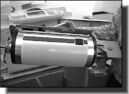 The drum of the duplicating machine in Zimbabwe